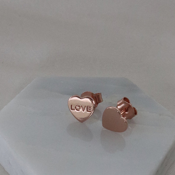 Love | Rose Gold Vermeil | Earrings