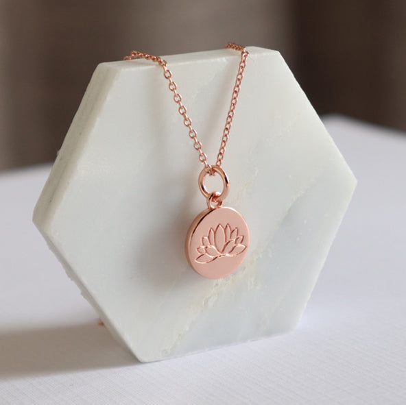 beautiful necklace rose gold vermeil Australian designed and owned